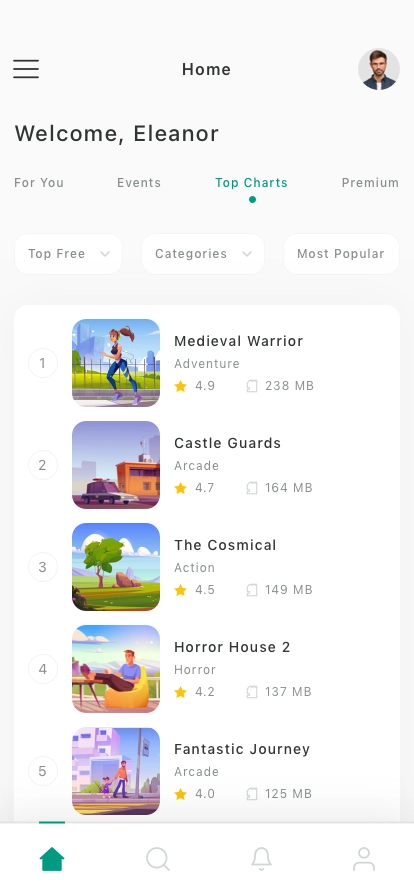Game Store Mobile App UI Kit for Figma, Sketch & XD | UIworkshop