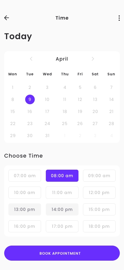 Gynecologist Appointment App UI Kit - Screenshot 3