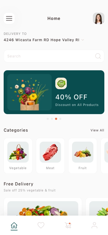 Grocery Shop Mobile App UI Kit - Screenshot 1