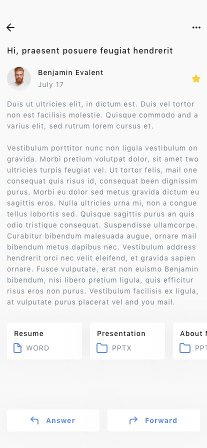 Mail Client Mobile App UI Kit - Screenshot 5