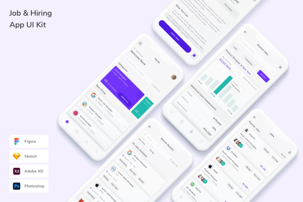 Job & Hiring App UI Kit