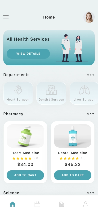 Doctor Appointment Mobile App UI Kit - Screenshot 1