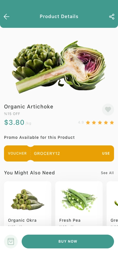 Grocery Mobile App UI Kit - Screenshot 5