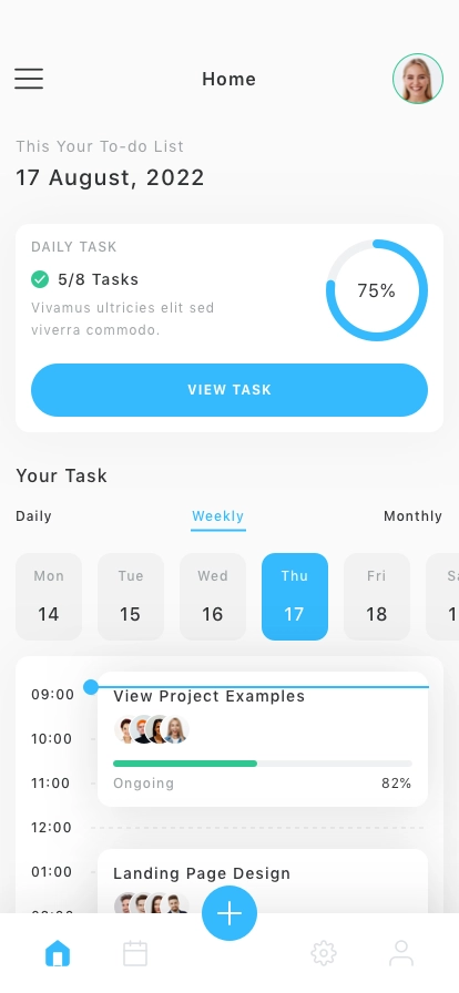 To-Do List Mobile App UI Kit - Screenshot 1