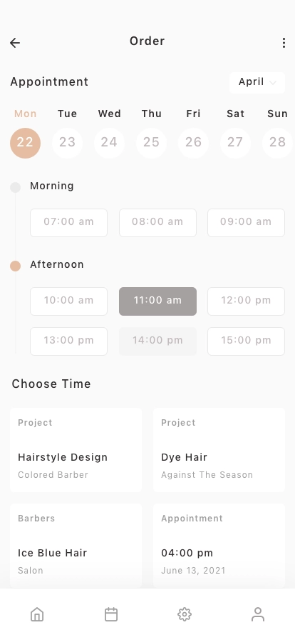Hair Salon Appointment Mobile App UI Kit - Screenshot 5