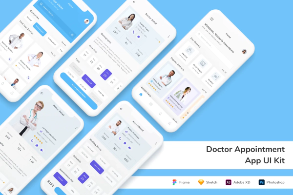 Doctor Appointment App UI Kit