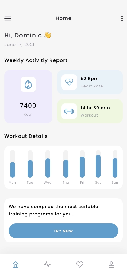 Fitness & Workout Tracker Mobile App UI Kit - Screenshot 2