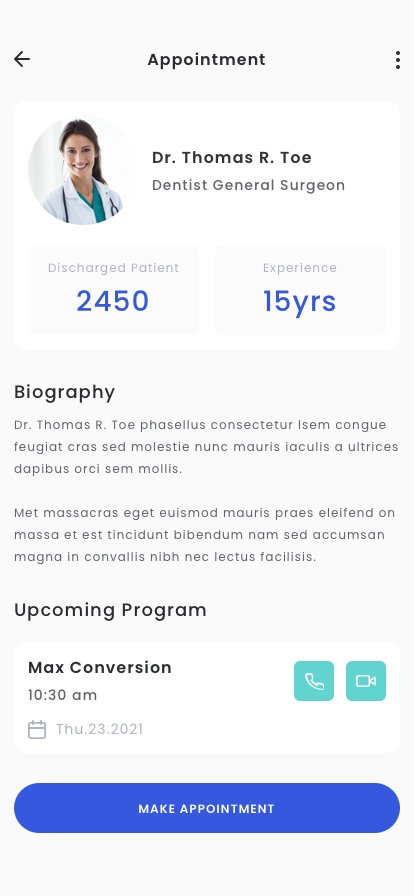 Medical App UI Kit - Screenshot 3