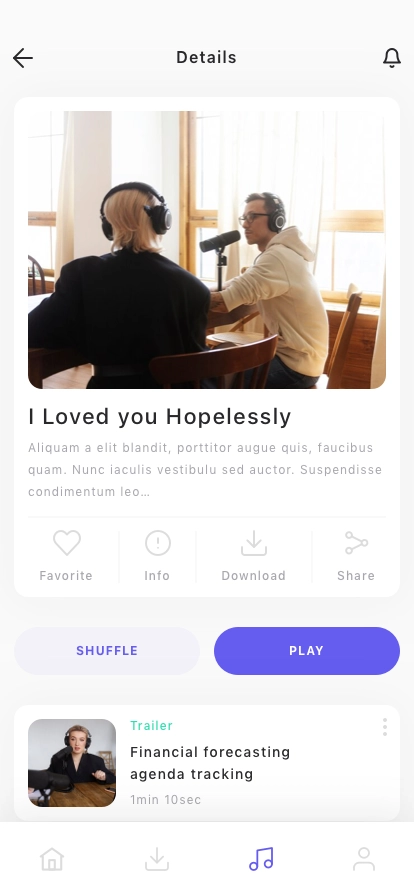 Podcast Mobile App UI Kit - Screenshot 5