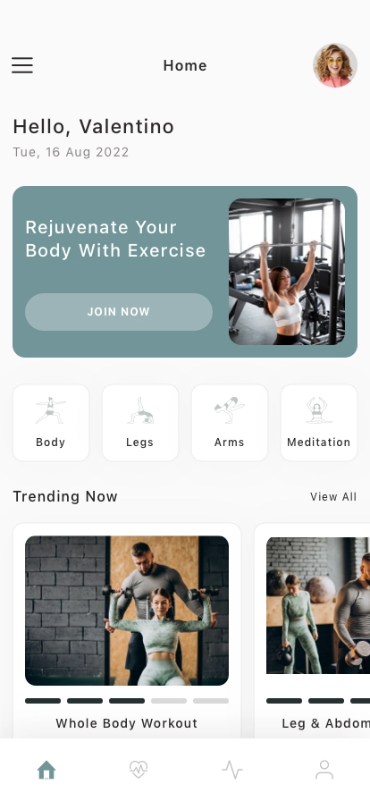 Workout Planner Mobile App UI Kit - Screenshot 1