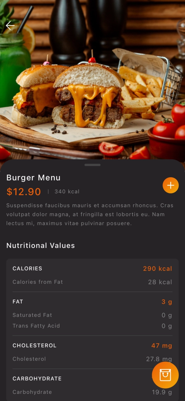 Food Order & Delivery Mobile App UI Kit - Screenshot 3