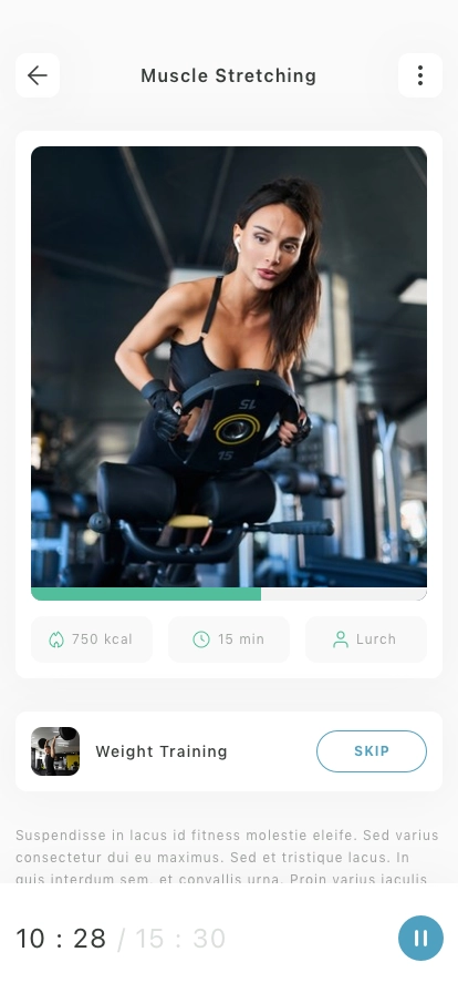 Fitness Coach Mobile App UI Kit - Screenshot 4