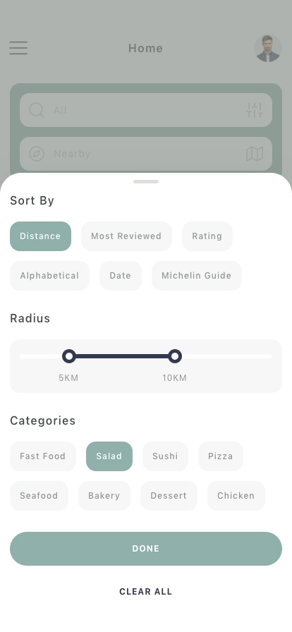 Food & Restaurant Finder Mobile App UI Kit - Screenshot 2