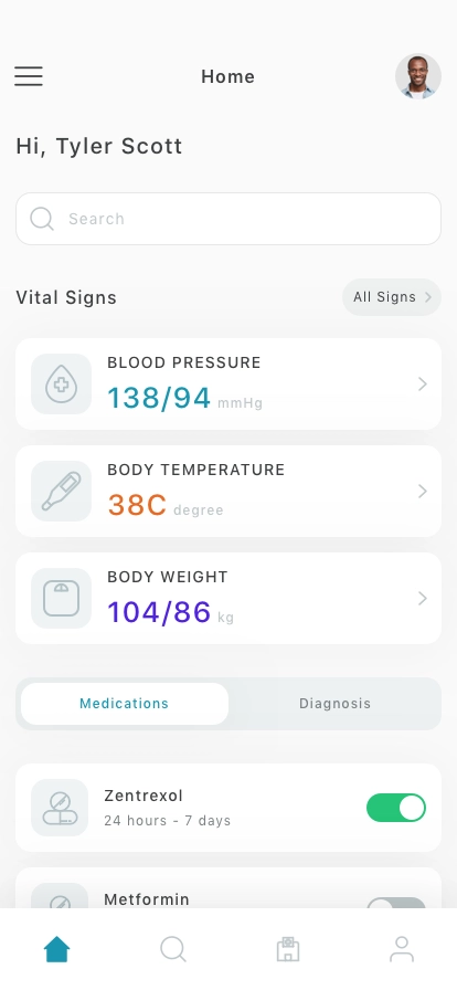 Patient Monitoring Mobile App UI Kit - Screenshot 2
