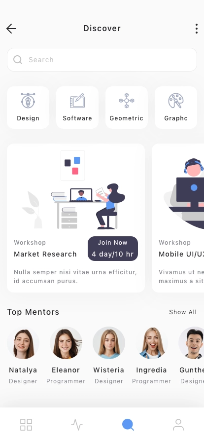Online Learning Mobile App UI Kit - Screenshot 3