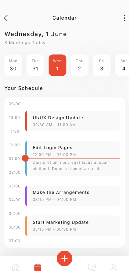 Team Meeting Mobile App UI Kit - Screenshot 4