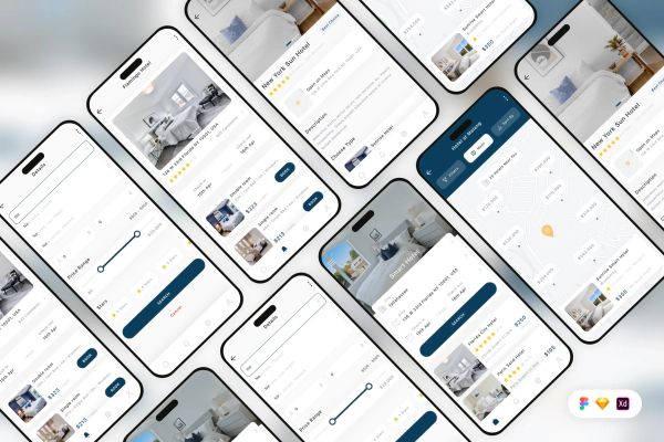 Travel Booking Mobile App UI Kit