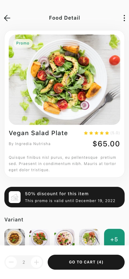 Food Delivery Mobile App UI Kit - Screenshot 3