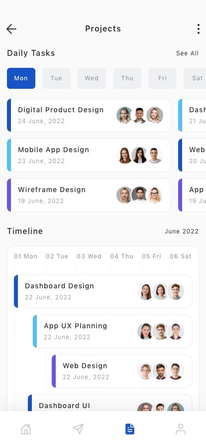 Workflow Management Mobile App UI Kit - Screenshot 2