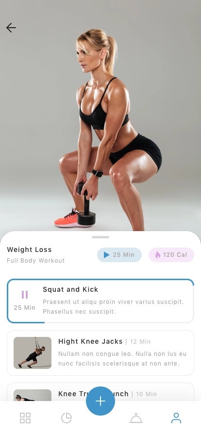 Fitness & Workout Tracker Mobile App UI Kit - Screenshot 4