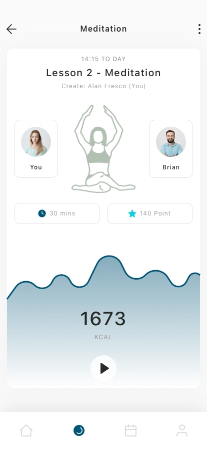 Yoga & Meditation Mobile App UI Kit - Screenshot 4