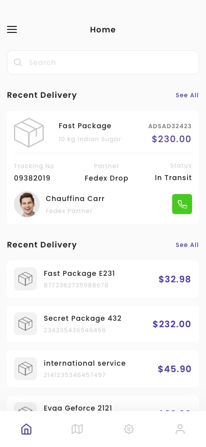 Logistic Service App UI Kit - Screenshot 1