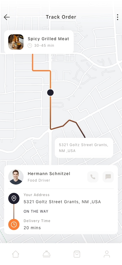 Food Order & Delivery Mobile App UI Kit - Screenshot 4