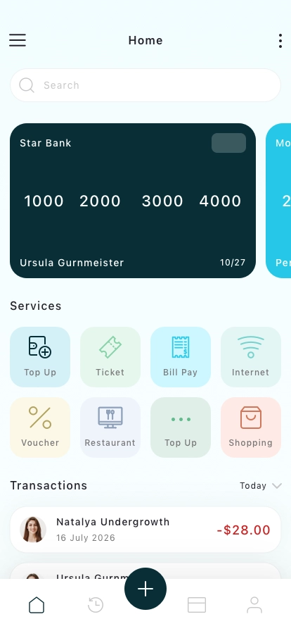 Money Management Mobile App UI Kit - Screenshot 1
