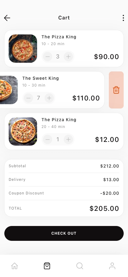 Food Delivery Mobile App UI Kit - Screenshot 5