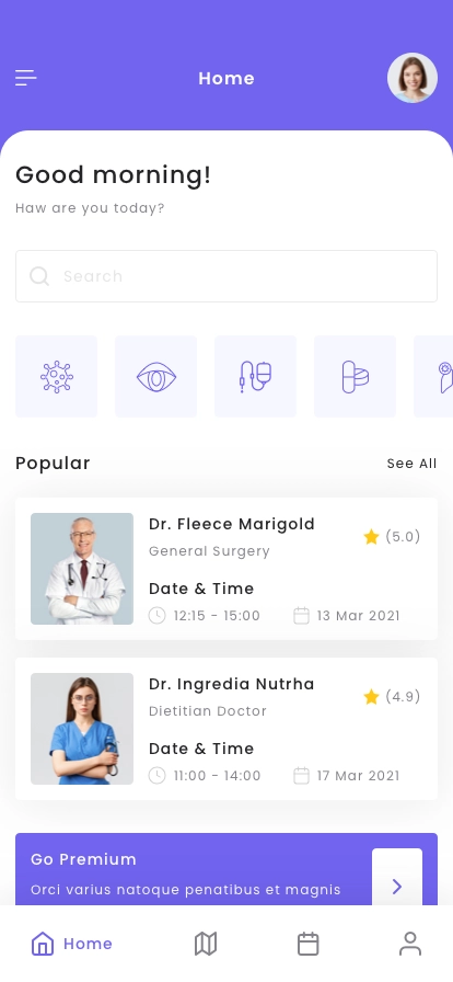 Doctor Finder App UI Kit - Screenshot 1