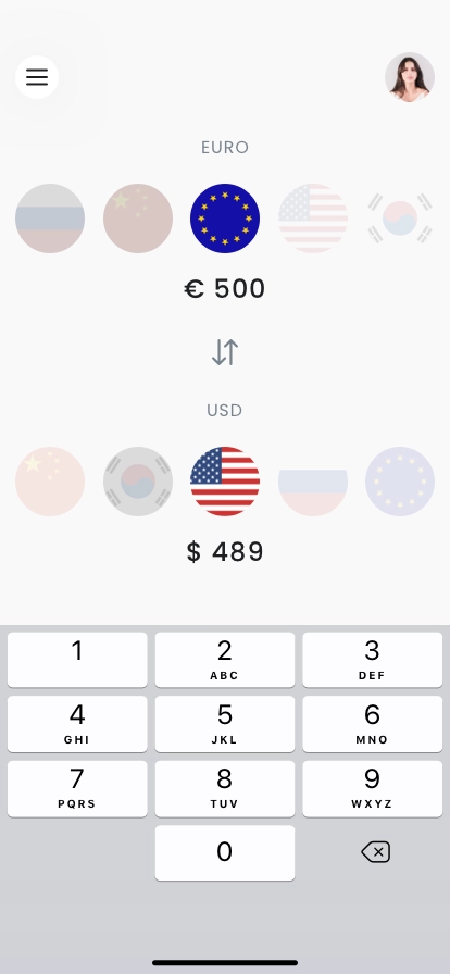 Currency Exchange & Converter Mobile App UI Kit for Figma, Sketch & XD ...