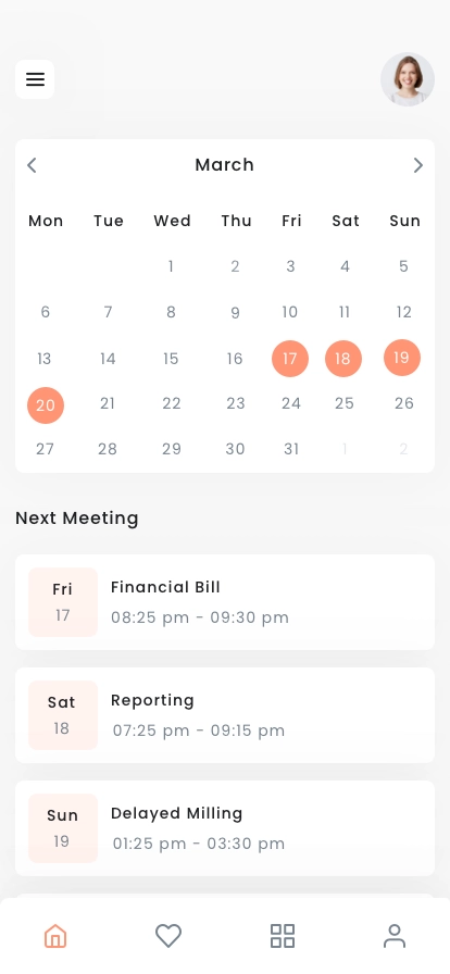 Task & Event Calendar App UI Kit - Screenshot 2