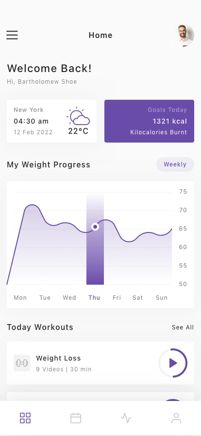 Yoga & Fitness Mobile App UI Kit - Screenshot 5