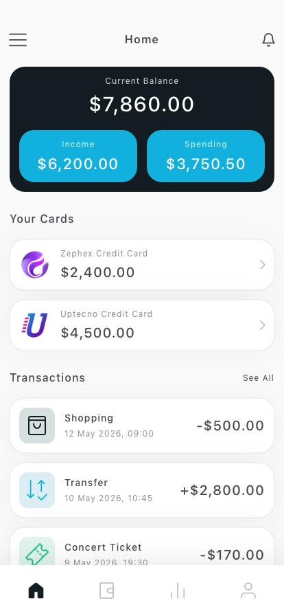 Banking & Finance Mobile App UI Kit - Screenshot 3