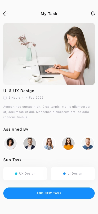 Task Manager Mobile App UI Kit - Screenshot 2