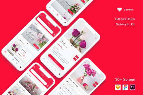 Gift and Flower Delivery App UI Kit