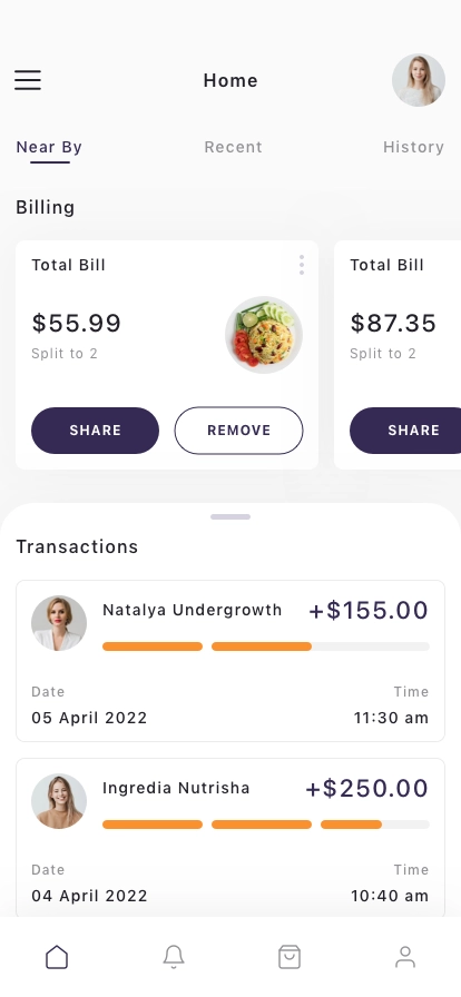Split Bill Mobile App UI Kit - Screenshot 1