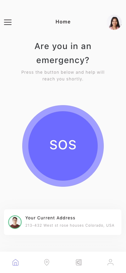 SOS Call Mobile App UI Kit - Screenshot 2