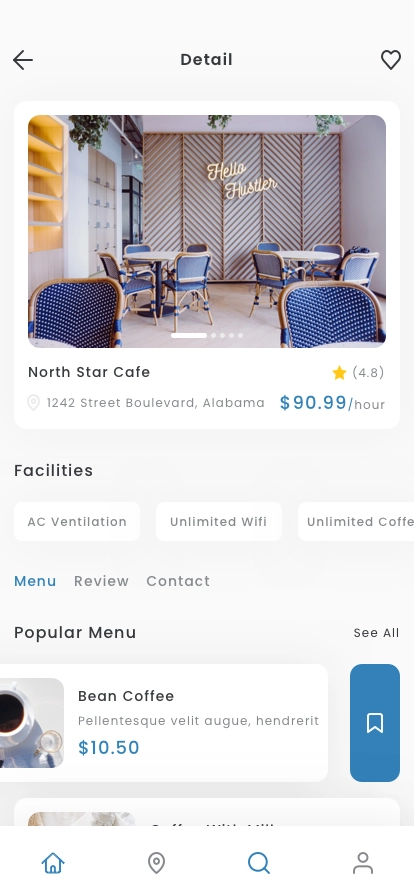 Co-Working Space Finder App UI Kit - Screenshot 3