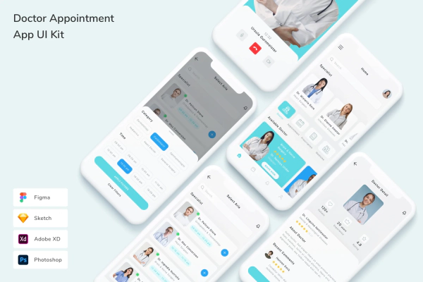 Doctor Appointment App UI Kit
