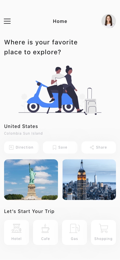 Trip & Travel Mobile App UI Kit - Screenshot 1
