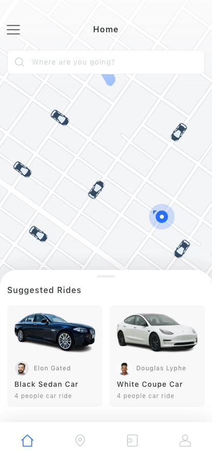 Taxi Service Mobile App UI Kit - Screenshot 1