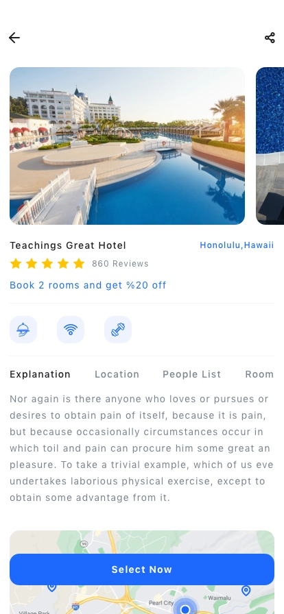 Hotel Booking & Reservation App UI Kit - Screenshot 18