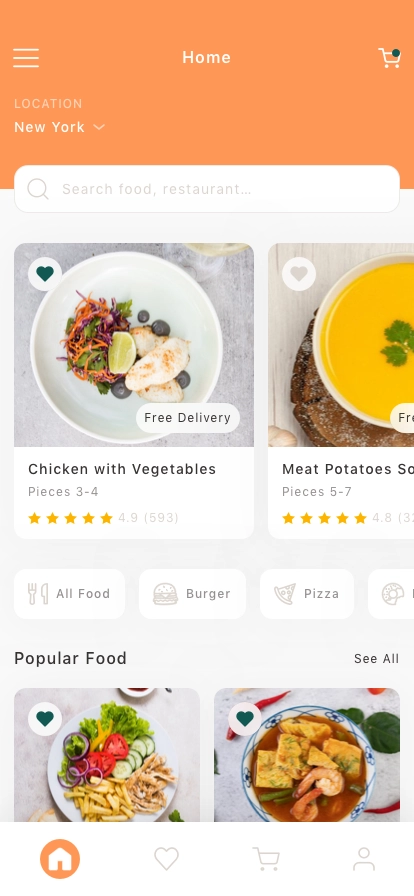 Food Delivery Mobile App UI Kit - Screenshot 1