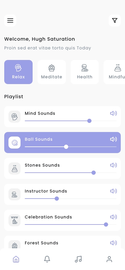 Meditation & Mindfulness App UI Kit for Figma, Sketch & XD | UIworkshop