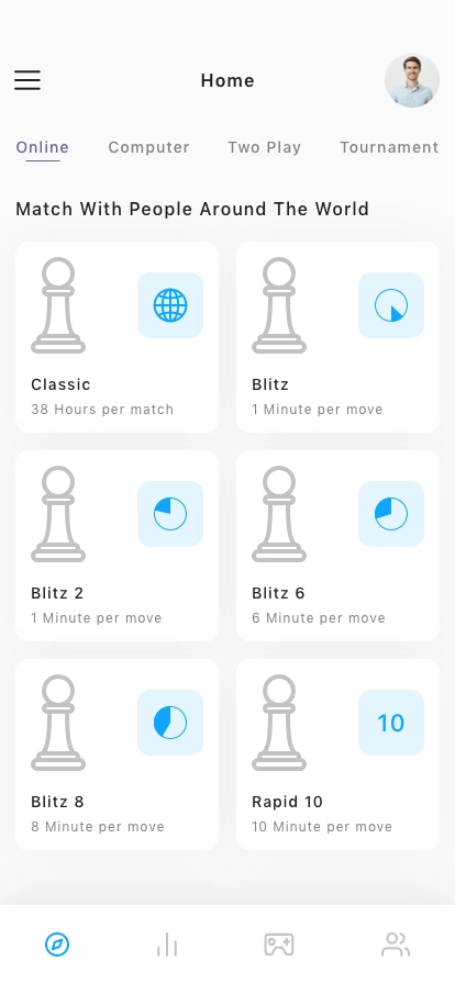 Chess Game Mobile App UI Kit - Screenshot 1