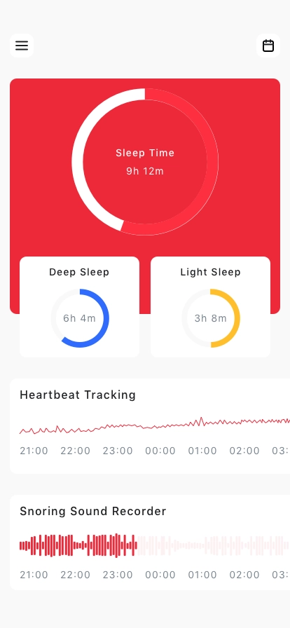 Sleep Tracker Mobile App UI Kit - Screenshot 1