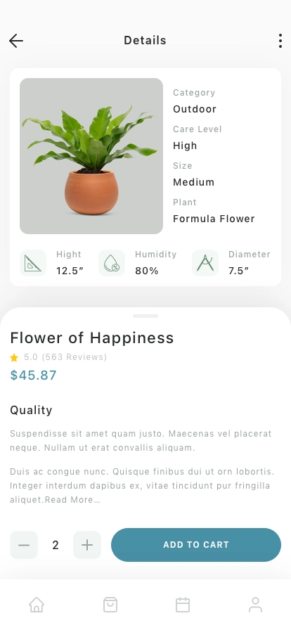 Plant Shop Mobile App UI Kit - Screenshot 3