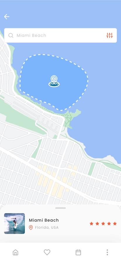 Surfing Find & Reservation Mobile App UI Kit - Screenshot 5