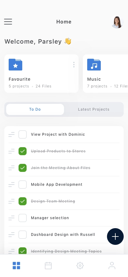 Work Planner Mobile App UI Kit - Screenshot 1